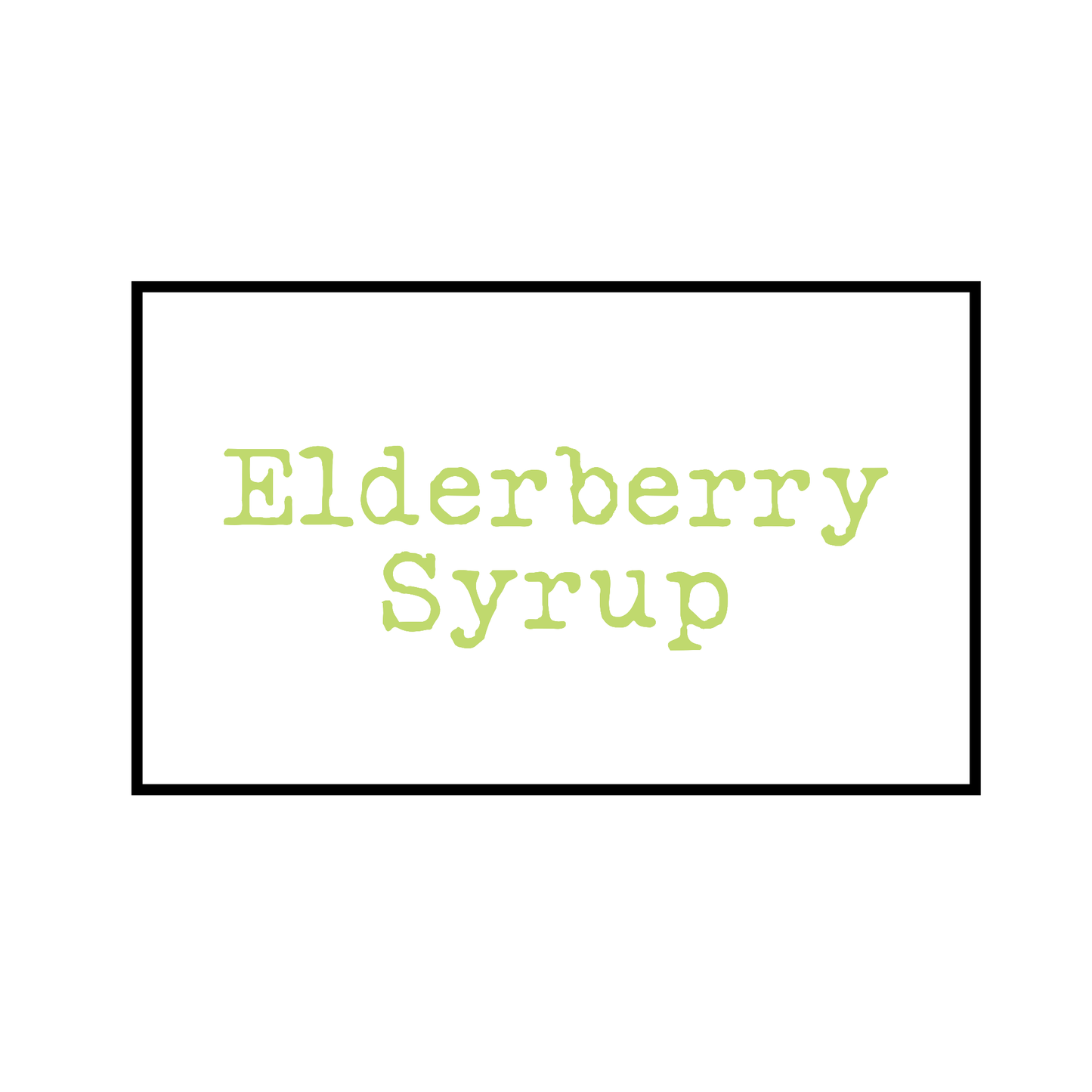 W|F Elderberry Syrup